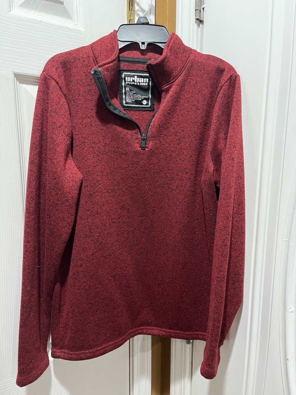 urban pipeline Heathered Wine Quarter-Zip Pullover